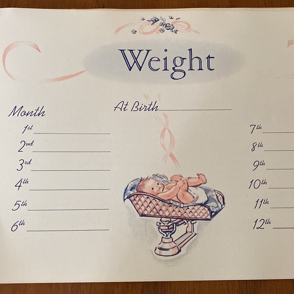 VTG Baby Book & Baby Illustration - Picture 4 of 13